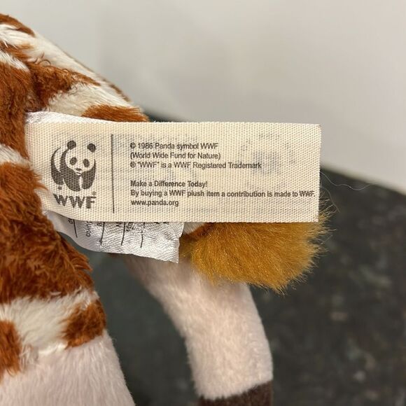 WWF Giraffe Plush Toy Stuffed Animal 2986 Vintage Collectible 11” - Picture 6 of 7